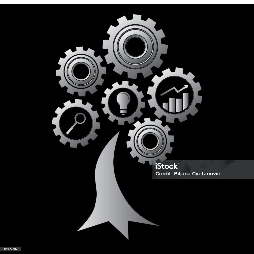 Process Tree Visual Business Process Tree Stock Illustration - Download Image Now ...