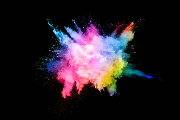 istock abstract colored dust explosion on a black background.abstract powder splatted background,Freeze motion of color powder exploding/throwing color powder, multicolored glitter texture. 1148781116