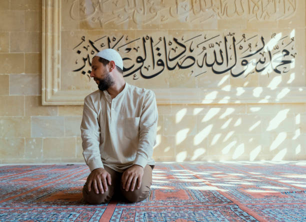 istock Muslim man is praying in mosque 1148781127