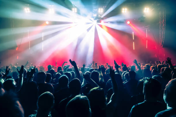 istock Crowd At Music Concert During Night 1148781518