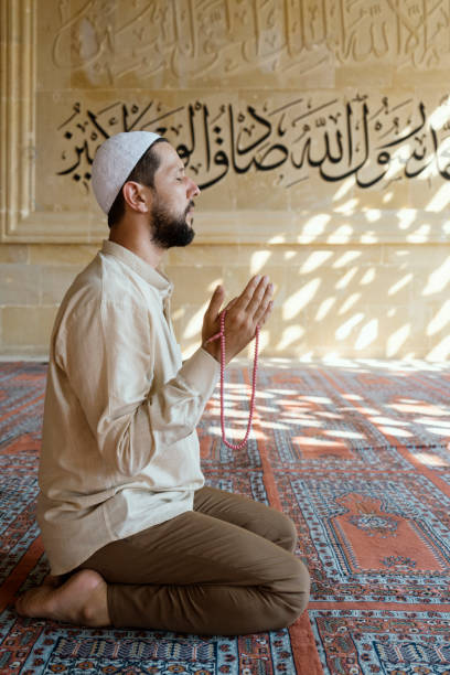 istock Muslim man is praying in mosque 1148785233