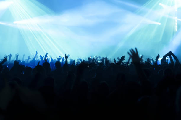 istock Crowd At Music Concert During Night 1148785551