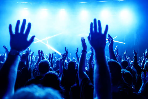 istock Crowd At Music Concert During Night 1148785597