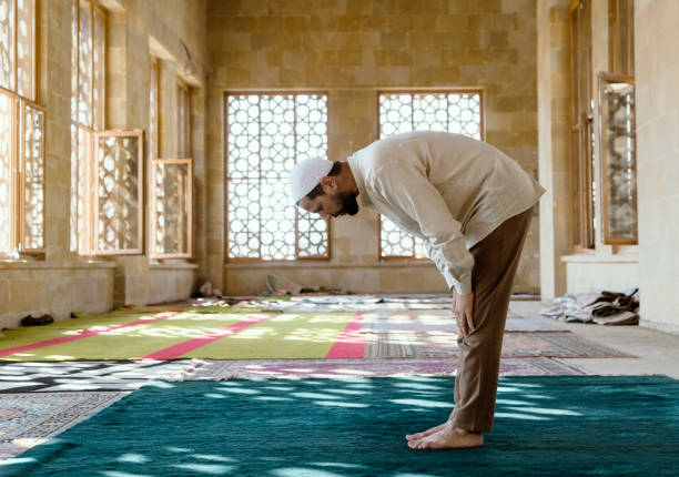 istock Muslim man is praying in mosque 1148789775