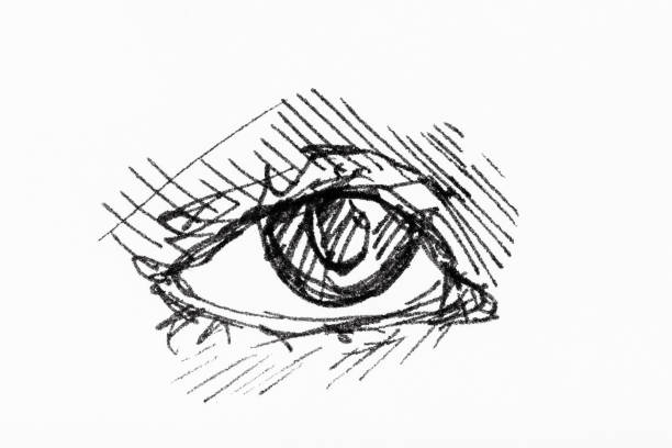 istock sketch of human eye hand drawn by black ink 1148791927