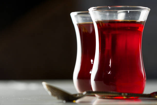 istock Traditional turkish tea close up 1148796922