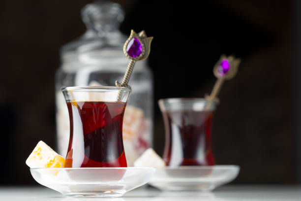 istock Traditional turkish tea close up 1148797041