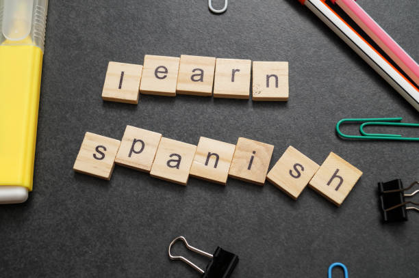 istock Word LEARN SPANISH written on wood block 1148799461