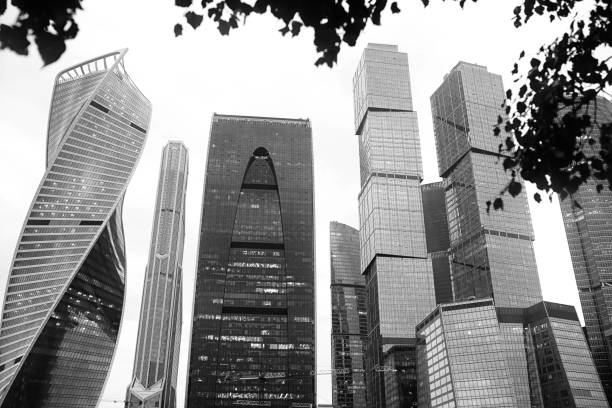 istock Business center with high skyscrapers 1148800931