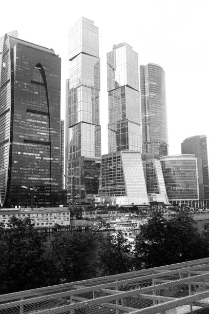 istock Business center with high skyscrapers 1148801009