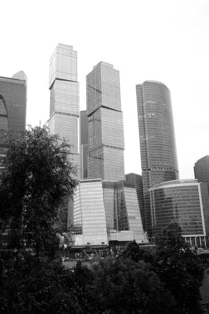 istock Business center with high skyscrapers 1148801106