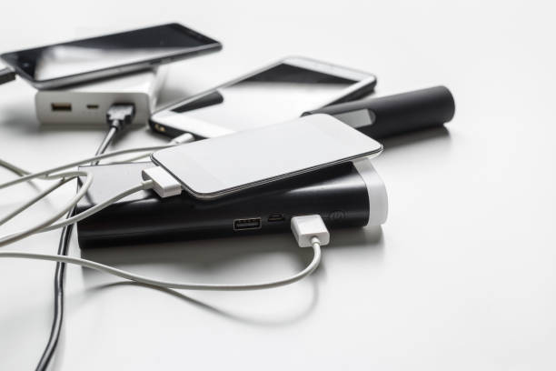 istock phone mobile connect to battery power bank 1148801558