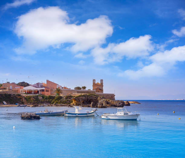 Nova Tabarca island port in Alicante of Spain