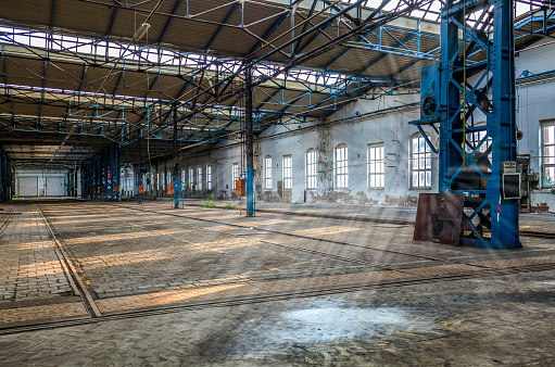 Large spooky abandoned building