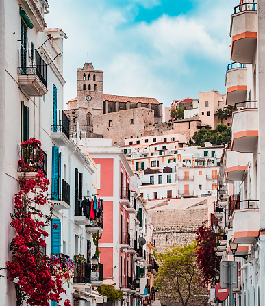 Ibiza ciudad y la Catedral de Dalt Vila. Spain photo