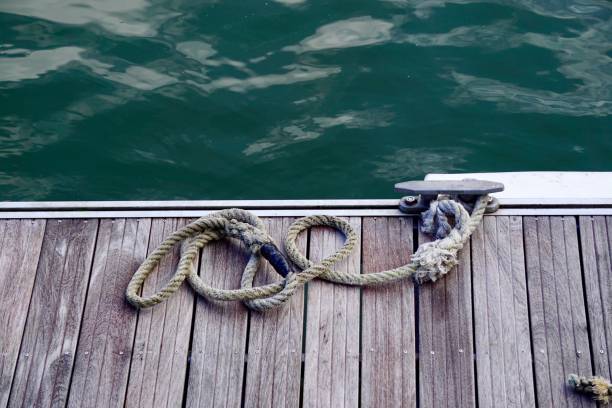 istock nautical rope in the port 1148804493