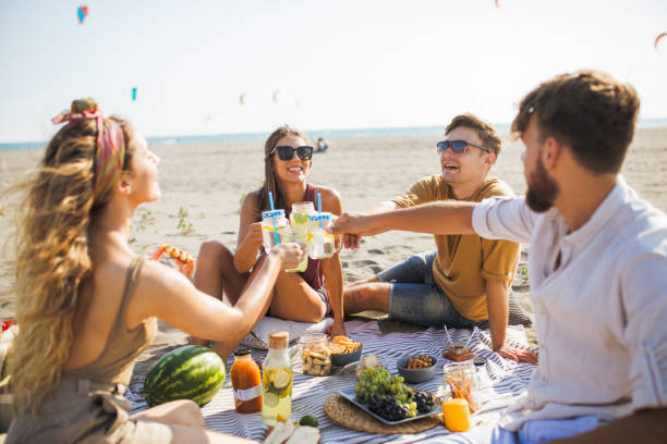 Enjoy a short beach break stock photo