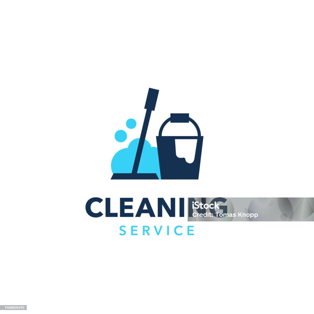 Professional cleaning company logo design Professional cleaning company logo design. Modern flat design style for your company branding. Cleaning stock vector