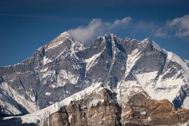 istock Everest mountain peak, highest peak in the world view from Mera peak high camp, Nepal 1148806295