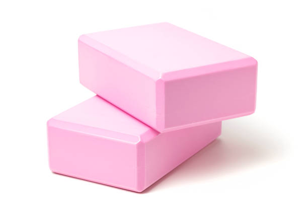 istock Yoga foam block on white background 1148807324