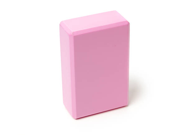 istock Yoga foam block on white background 1148807786