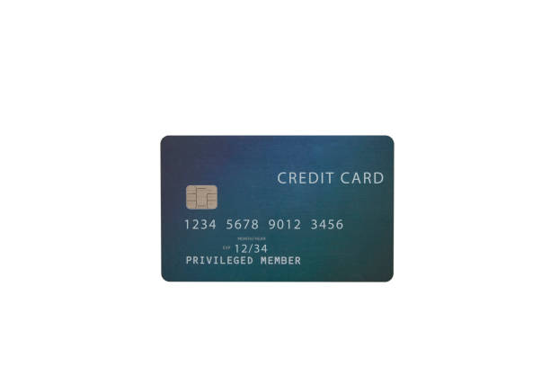 istock Green credit card on white background 1148811287