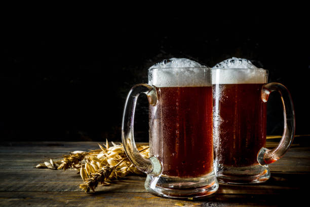 istock Homemade craft beer mugs 1148812152