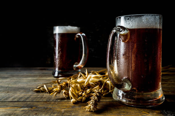 istock Homemade craft beer mugs 1148812403
