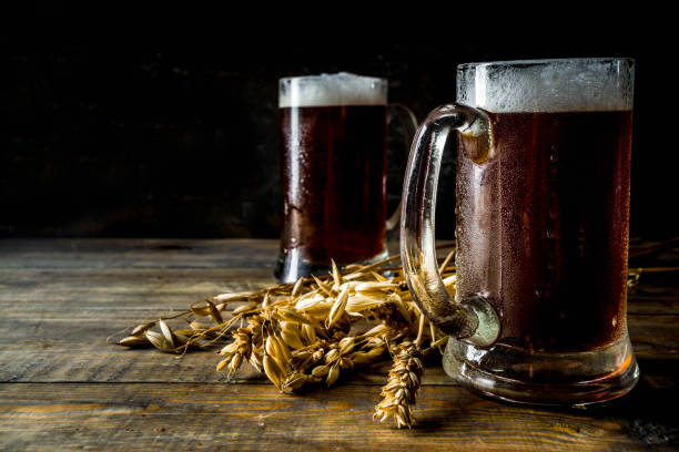 Homemade craft beer mugs