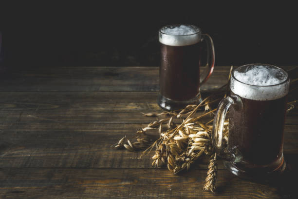 istock Homemade craft beer mugs 1148812606