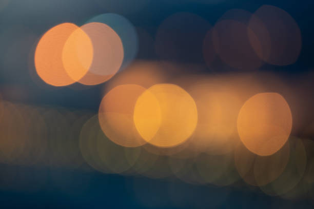 istock Bokeh background with round orange and blue colour 1148818866