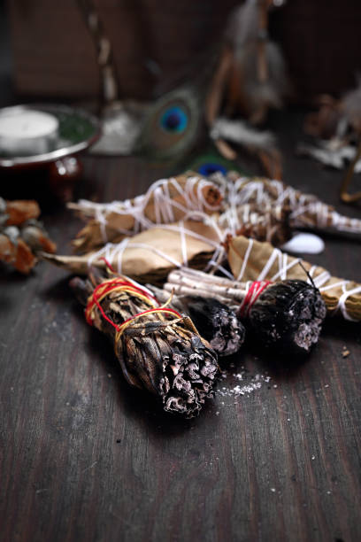 istock Fairy. Incense in the room of fortune-telling. Magic power 1148819032