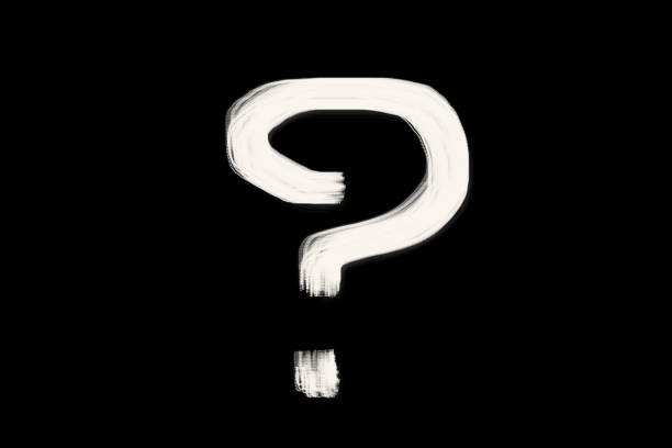 istock Isolated hand drawn white letters  on a black background. 1148819065