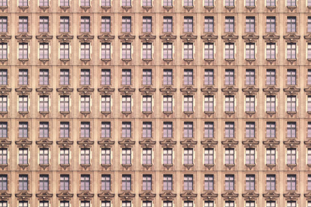 istock architectural pattern, windows with stucco of an old berlin house 1148820458