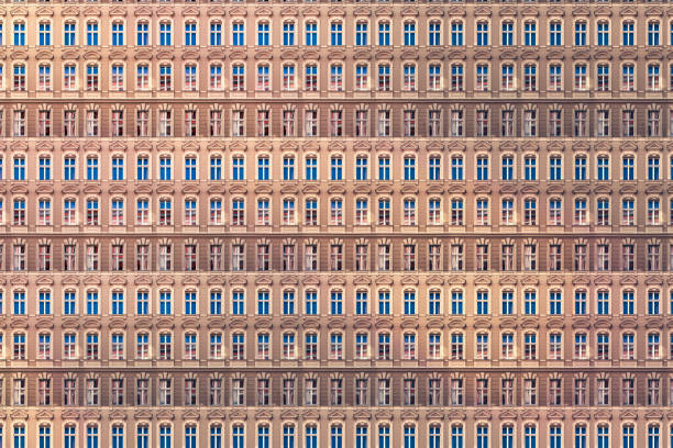 istock architectural pattern, windows with stucco of an old berlin house 1148820592