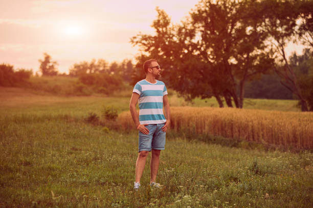 istock Man enjoying the view in nature. 1148824235
