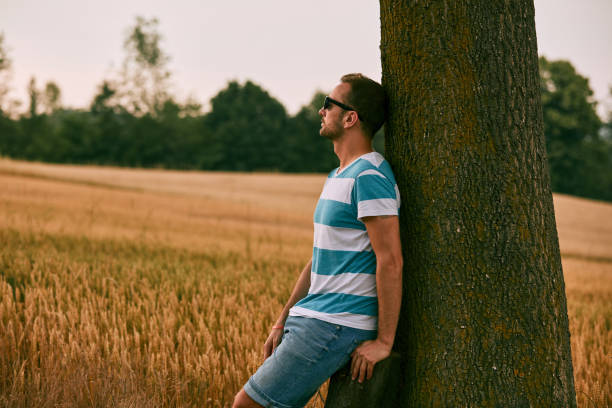 istock Man enjoying the view in nature. 1148824340