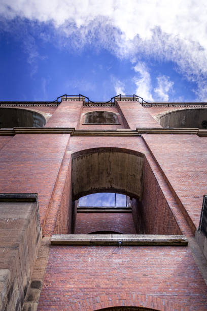 istock Tall rail or road viaduct viewed from underneath 1148825368