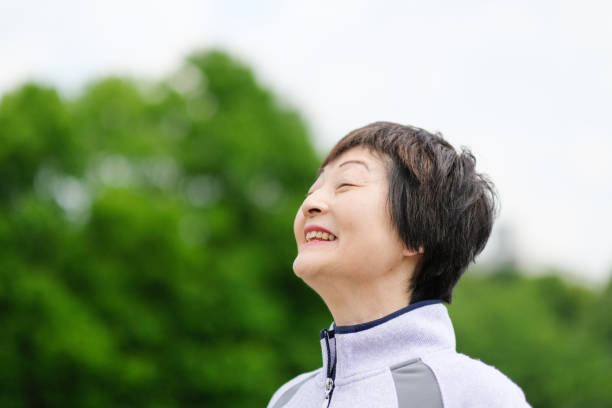 istock Closeup of senior woman's face 1148830164