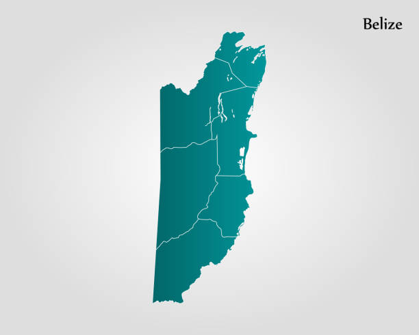 530 Political Map Of Belize Stock Photos Pictures Royalty Free Map Of Belize 