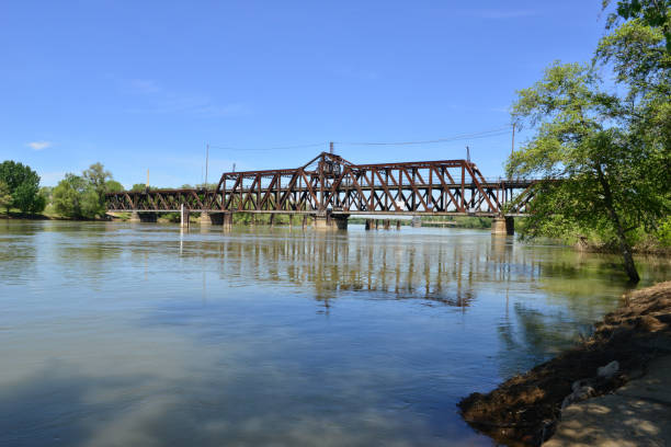 istock road rail bridge in Sacramento California. 1148840156