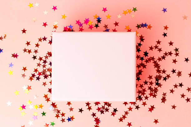 istock Gift box on a pink background close-up, top view 1148840593