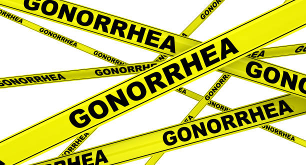 Gonorrhea. Yellow warning tapes
