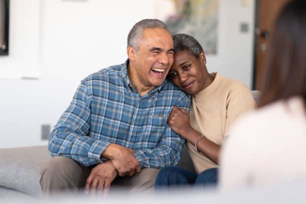 istock Elderly married couple at therapy 1148848115