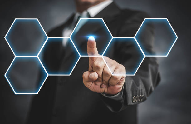 istock businessman touching the screen with his hand 1148848633