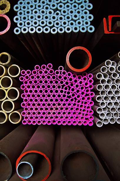 istock Metal pipes in hardware store - D.I.Y. 1148851261