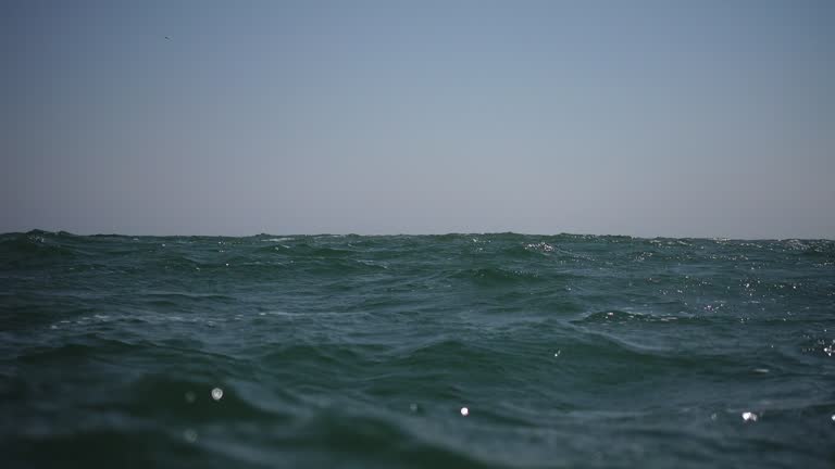 First person perspective of drowning alone at sea.