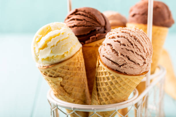 istock Homemade coffee and chocolate ice cream 1148856085