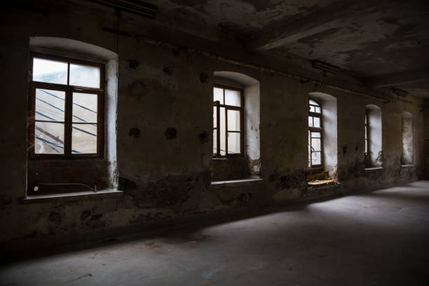 istock interior of an abandoned building 1148857004