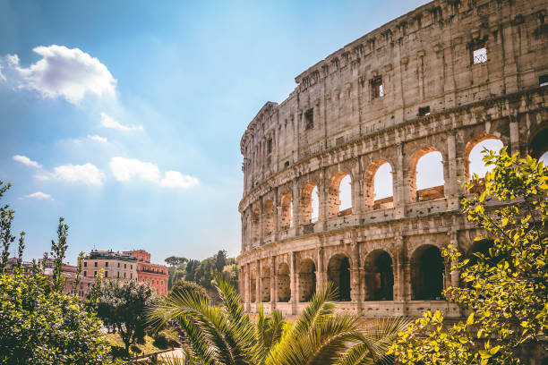 Coliseum in Rome stock photo